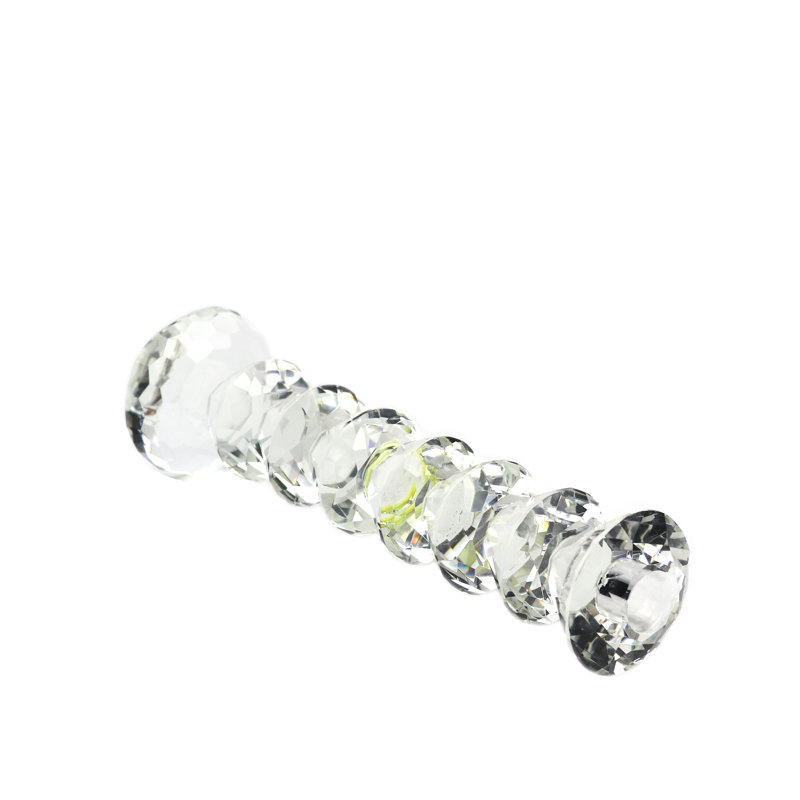 Bougeoir de table en cristal Sunset, H 12,5 po x l 3,25 po x P 3,25 po