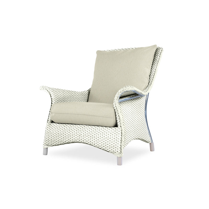 Mandalay Outdoor Lounge Chair, Ivory, Beach Natural