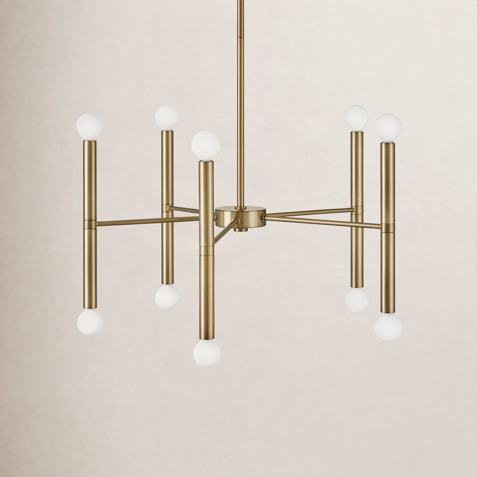 Jamir 10-Light Chandelier, Gold