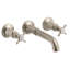 AXOR Montreux Wall Mounted Bathroom Faucet Trim with Cross Handles Faucet Trim Only-11081101