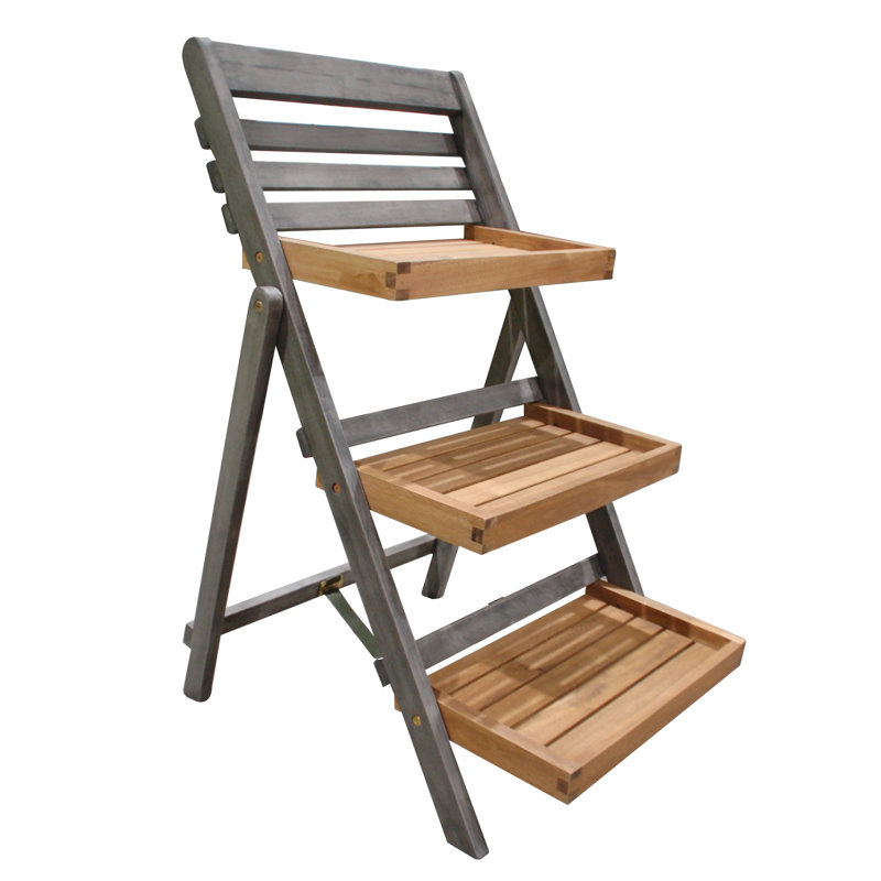 Rowlinson Alderley Plant Ladder, 80.5cm H x 50cm W x 65cm D
