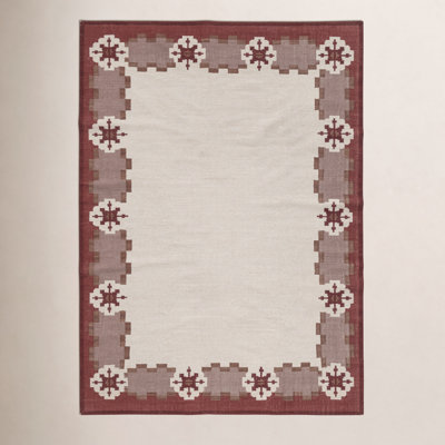 Heidi Nordic Flatweave Geometric Wool Rug