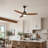 Modern 52" Matte Black Ceiling Fan -1611963145-1611963147