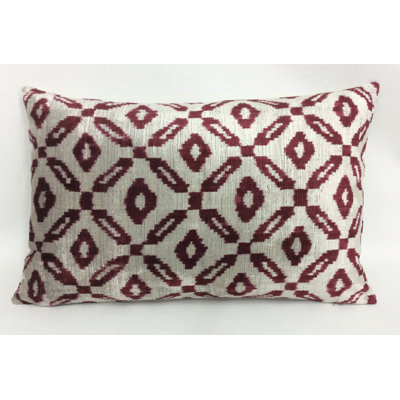  Ikat Velvet Throw Pillow