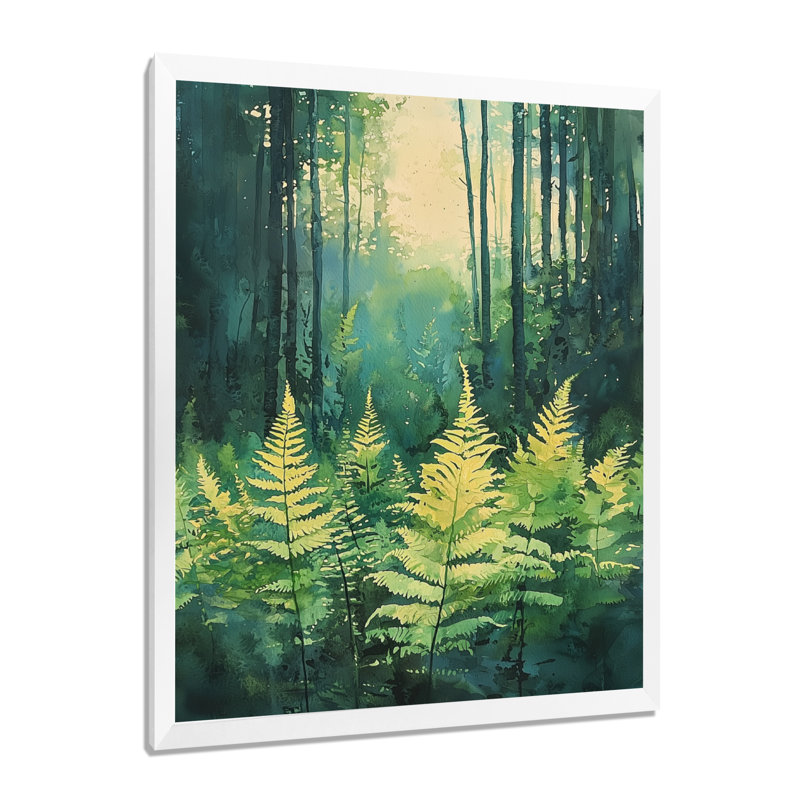 Geovanna - impressions sur toile florales, H 20 po x l 12 po, Picture Framed, Blanc