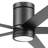 52" Graceshire 5 - Blade LED Flush Mount Ceiling Fan with Remote Control and Light Kit Included-88069712