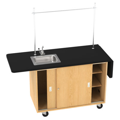 Unité de laboratoire Mobile Series avec poste de travail avec armoires de rangement