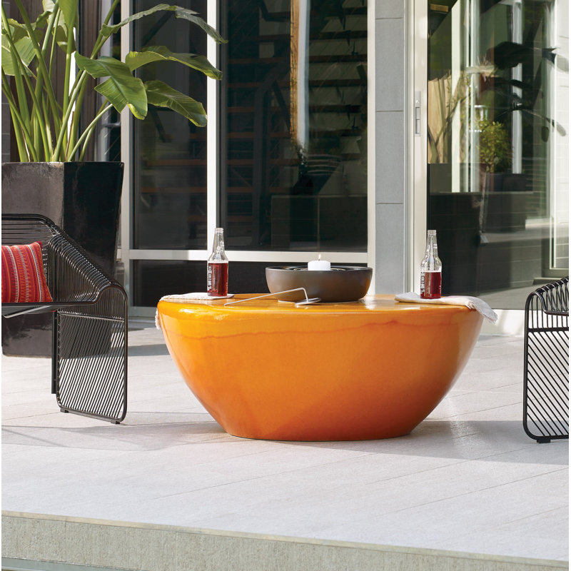Table basse Bowness, Orange