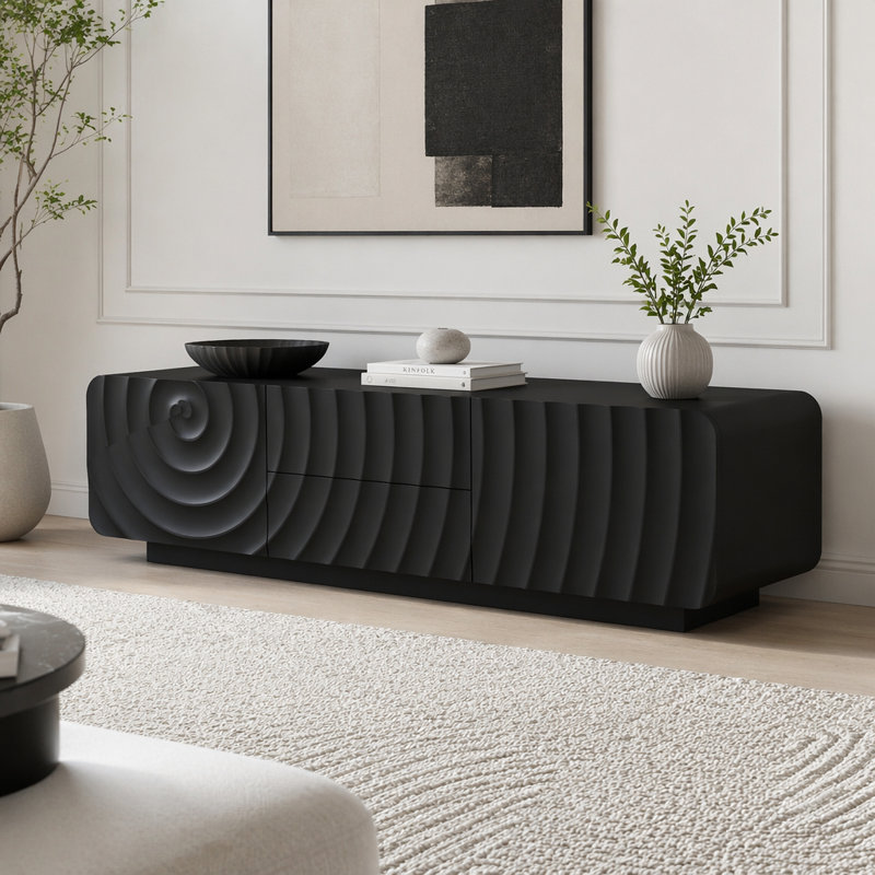 Meuble télé 58 po, Black