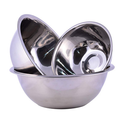 Symple Stuff Ilene Kitchen Stainless Steel Mixing Bowl Set