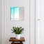 Key box, Opens to the left, 30x30x5, White, Delicate, beige marble pattern, -1151628139