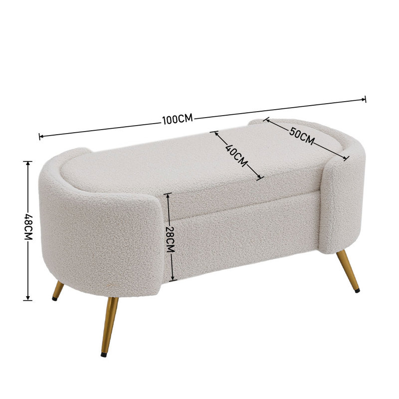 Velvet Upholstered Bench