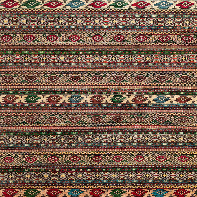 Tapis abstrait moderne 4208, Carré 7 pi