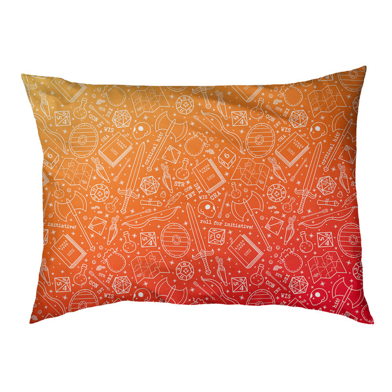 Coussin Byrge, Grand (l 42,5 po x P 32,5 po x H 14 po), Ombre à feu