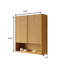 Meuble de salle de bain mural rayÃ© de 26 po, avec portes, tablette et compartiment de rangement ouvert au-dessus de la cuvette ; meuble de rangement pour salle de bain, cuisine ou buanderie, finition-929066255