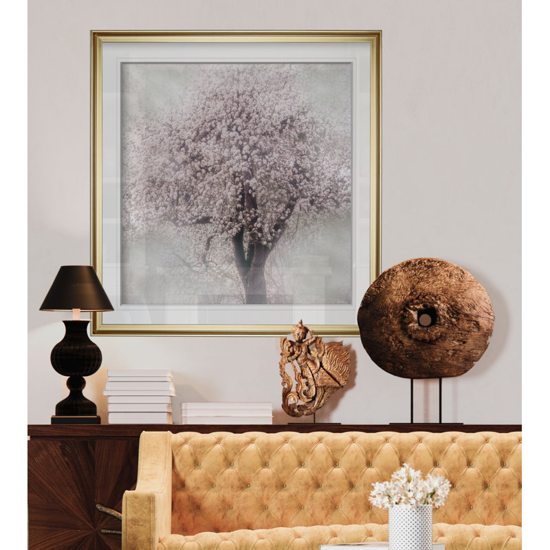 «Blossoms of Spring III», impression, H 23 po x l 23 po x P 1,5 po, Cadre doré