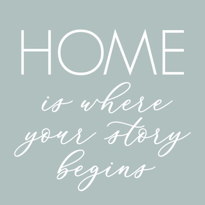 Our Home Story 1 Piece Wrapped Canvas Wall Art