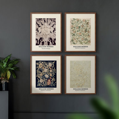 William Morris XXII Framed Print - Set of 4