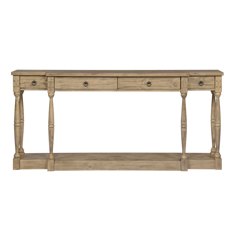 72 " W Pine Solid Wood Sideboard, Natural