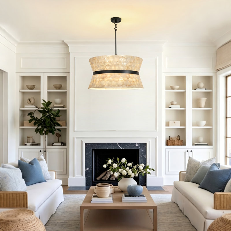 6 - Light Chandelier, Black