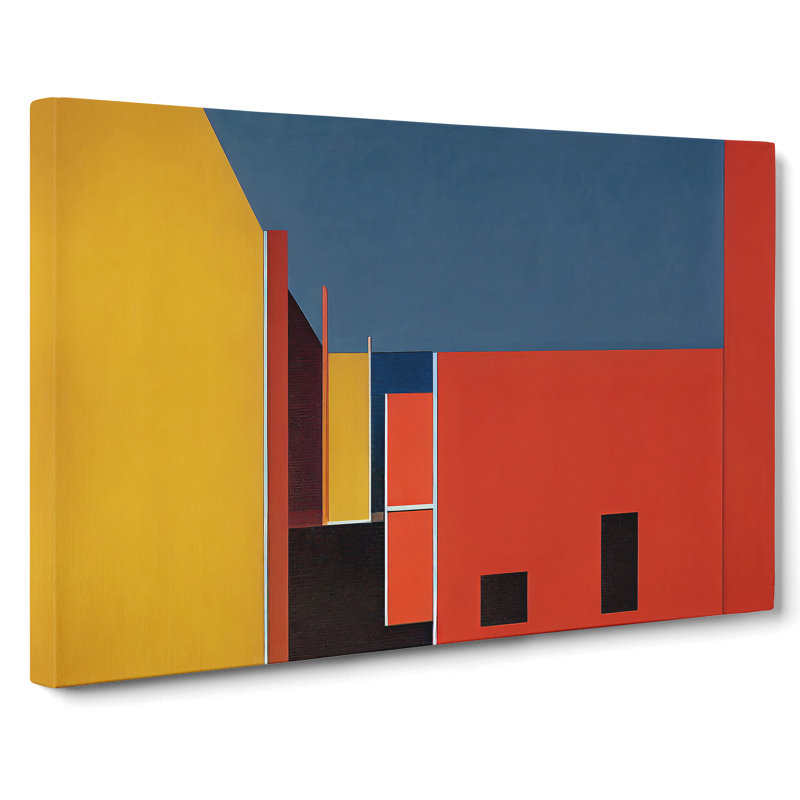 Bauhaus Architecture Vol.1 Abstract - Wrapped Canvas, 50cm H x 76cm W x 3cm D