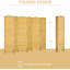 Foldable Room - 6 Panel Natural Wood For Bedroom And Office Hand-Woven Partition