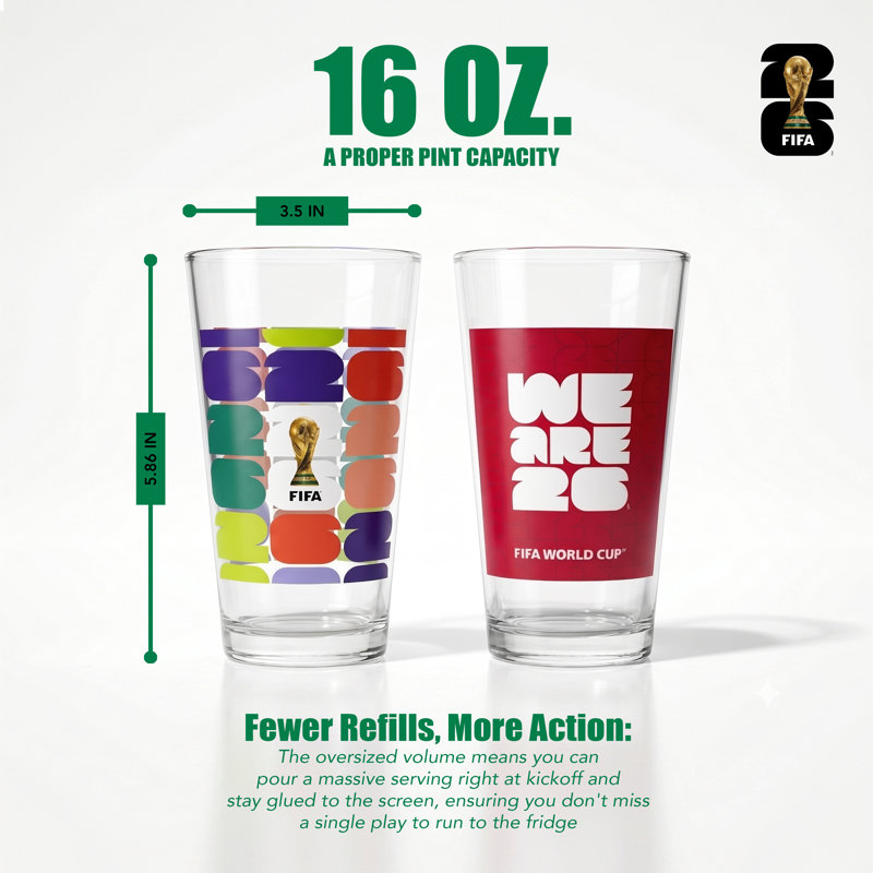 Ensemble de 2 balles en verre 16 oz.