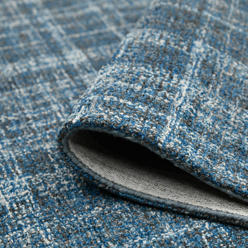 Hand Tufted Wool Plaid Indoor Rug, Rectangle 5' x 7'1"