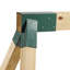Support pour cadre en A Machrus Swingan - thermolaqué vert - boulons inclus