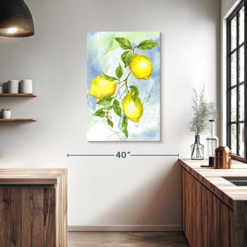 Yarlin Painterly Lemons II, 39" H x 26" W