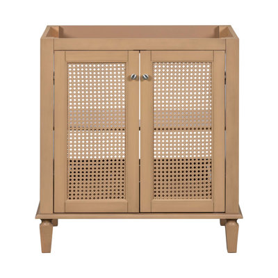 Meuble-lavabo de 30 po sans lavabo, meuble-lavabo autoportant avec tiroir caché, armoire de rangement pour la salle de bain, armoire de salle de bain à cadre en bois massif