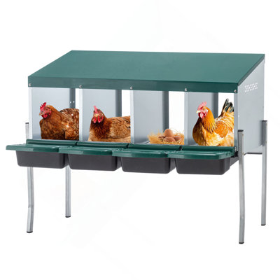 Nid de poule à 4 trous, avec pattes et couvercle pour protéger les œufs