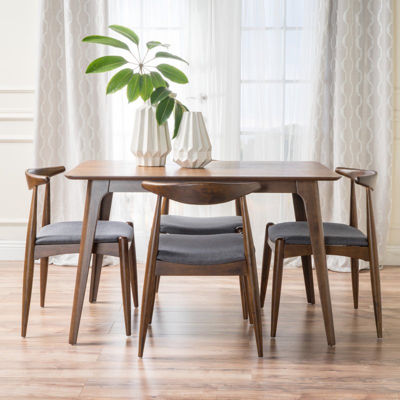 Ensemble repas pour 4 personnes Millie, Gris anthracite