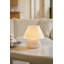 Glass Mushroom Table Lamp, Standard, White Stripe-1277167704