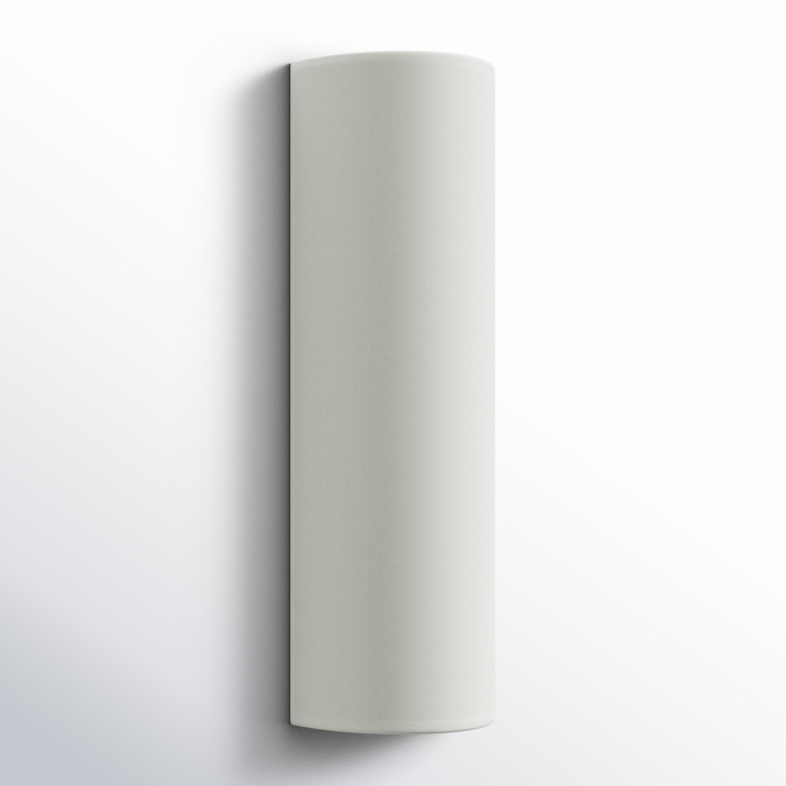 Everie Single Light Dimmable LED Flush Mounted Sconce, Oatmeal Linen