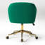 Chaise de bureau rembourrée en velours Farrah-101215811
