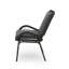 Chaise élégante grise, coussin de coussin, chaise moderne en fer robuste avec une construction stable et un siège nettoyable-170725215-170725212