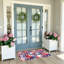 Tapis d'entrée Patriotic Star Stripe Checkerboard