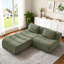 108" Modern Chenille Upholstered 3-seater Modular Sectional Sofa Couch-1188646912