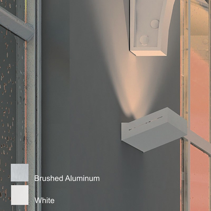 Neva 1-Light Flush Mounted Sconce, White