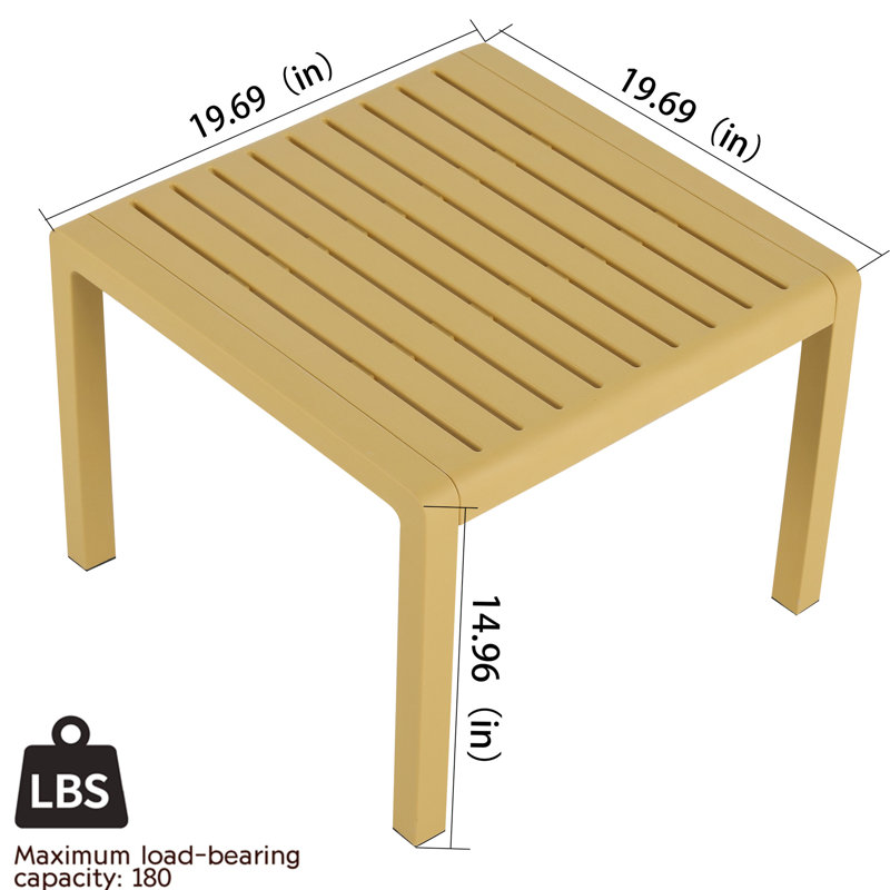 Yellow 2 - Piece Furniture , Wear And , Zero Maintenance Cleanup, Quick Setup For Garden Patio Waterproof Pp Material, Maintenance, 10 Minute Hassle Setup, Suitable Small Patios