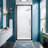 35" - 36" W × 72" H Semi-Frameless Folding Shower Door With 1/4" Tempered Safety Glass