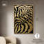 Nature Waves Noir, toile délicate, art mural par Art Remedy-105277777-105277778