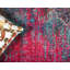 Tapis rouge à motif géométrique Mulloy-40278832