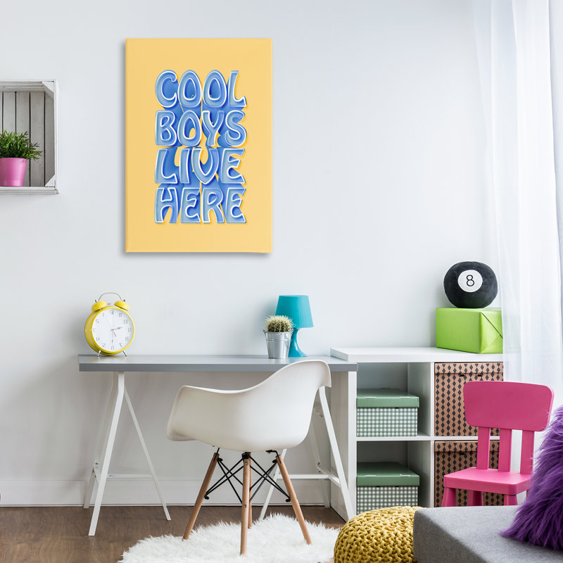 «Cool Boy Live Here» par Martina Pavlova, H 36 po x l 24 po