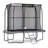 6ft x 9ft JumpKing Rectangular Combo Pro Trampoline with Safety Enclosure