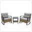 Ensemble de chaises berçantes 3 pièces-1602457101