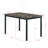 Faux Marble Top Metal Frame Dinette Table