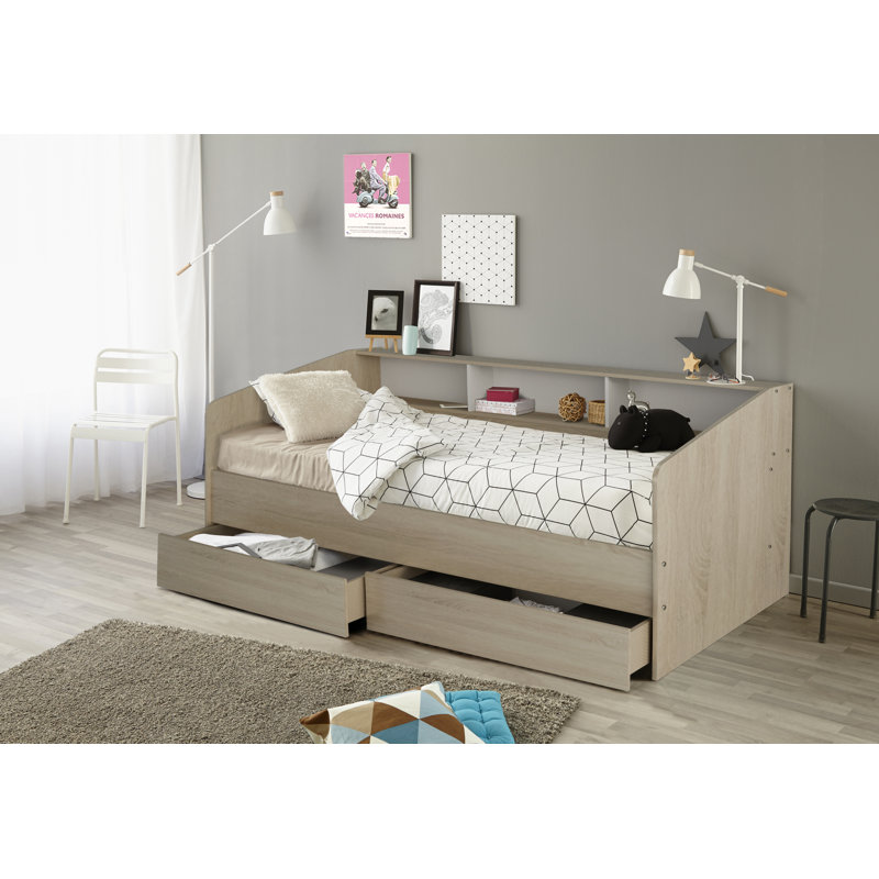 Egypt Single (3') 2 Drawer Mate's & Captain's Bed with Shelves