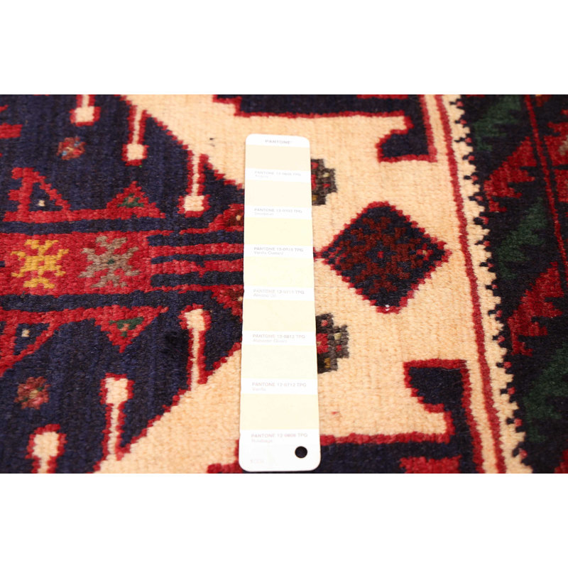 Tapis rouge Baluch 3 pi 3 po x 5 pi 11 po Baluch